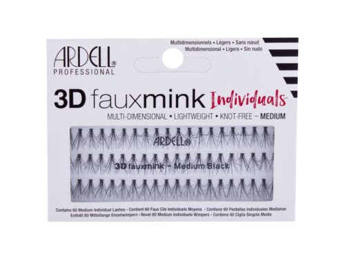 Ardell 3D Faux Mink Individuals  Medium Black Knot-Free 60 pc