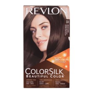 Revlon Colorsilk Beautiful Color Colorsilk Beautiful Color 59.1 ml + Developer 59.1 ml + Conditioner 11.8 ml + Gloves 33 Dark Soft Brown  59,1 ml