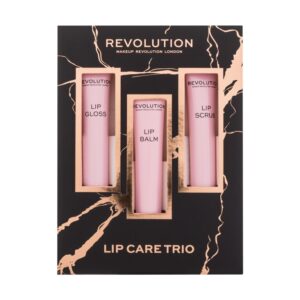 Makeup Revolution London Lip Care Trio  huulepalsam 8 ml + huuleläige 8 ml + huulekoorija 8 ml'