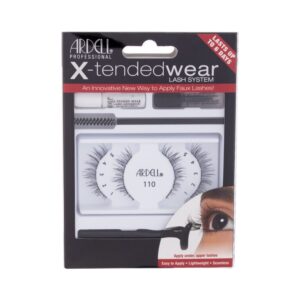 Ardell X-Tended Wear Lash System False Lashes X-Tended Demi Wispies 1 pair + X-Tended Glue Wear 1 g + Applicator 1 pc + Remover 1 pc + Eyelash Brush 1 pc Black 110 1 pc