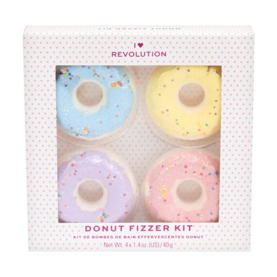 I Heart Revolution Donut  Donut Bath Fizzer 40 g + Donut Bath Fizzer 40 g Lavender + Donut Bath Fizzer 40 g Banana + Donut Bath Fizzer 40 g Strawberry Blueberry Kit 40 g