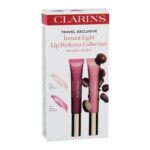 Clarins Instant Light Natural Lip Perfector Lip Shine 12 ml + Lip Shine 12 ml 08 Plum Shimmer 01 Rose Shimmer  12 ml