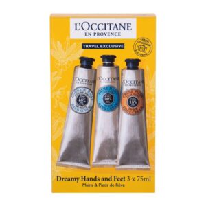L'Occitane Shea Butter  Hand Cream 75 ml + Hand Peeling 75 ml + Foot Cream 75 ml  Travel Kit 75 ml