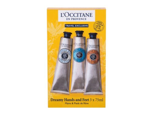 L'Occitane Shea Butter  Hand Cream 75 ml + Hand Peeling 75 ml + Foot Cream 75 ml  Travel Kit 75 ml