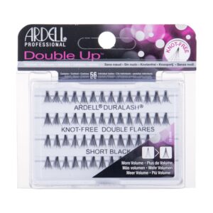 Ardell Double Up Duralash Knot-Free Double Flares  Short Black  56 pc