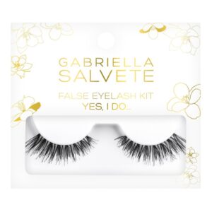 Gabriella Salvete Yes, I Do! False Eyelash Kit False Lashes 1 pair + Lash Glue 1 g Black  1 pc