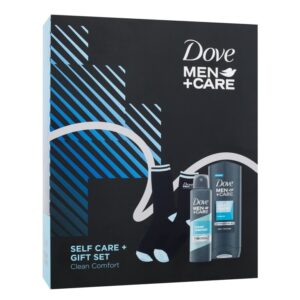 Dove Men + Care Self Care Gift Set Shower Gel Men+Care Clean Comfort 250 ml + Antiperspirant Men+Care Clean Comfort 150 ml + Socks   250 ml