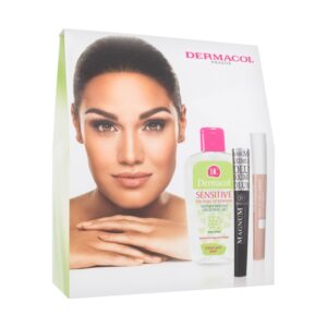 Dermacol Magnum  Mascara Magnum 7,5 ml + First Class Lashes Base 9 ml + Sensitive Eye Make-up Remover 150 ml Black  7,5 ml