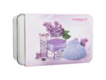 Dermacol  Lilac Flower kehakoorija 200 g + Lilac Flower kätekreem 30 ml + Decorative lõhnaküünal + purk 200 g