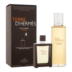 Lõhnakomplekt Hermes Terre d´Hermes Eau Intense Vétiver EDP meestele 30 ml + EDP täitepakend 125 ml