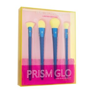 Real Techniques Prism Glo Luxe Glow Brush Kit Prism Glo RT 036 Skin + Prism Glo RT 047 Fan + Prism Glo RT 048 Blush + Prism Glo RT 049 Highlight  + Towel   1 pc