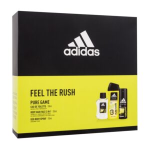 Kinkekomplekt Adidas Pure Game  EDT 100 ml + dušigeel 250 ml + deodorant 150 ml