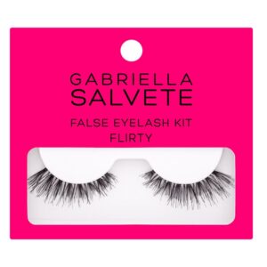 Gabriella Salvete False Eyelashes Flirty False Lashes 1 pair + Lash Glue 1 g   1 pc