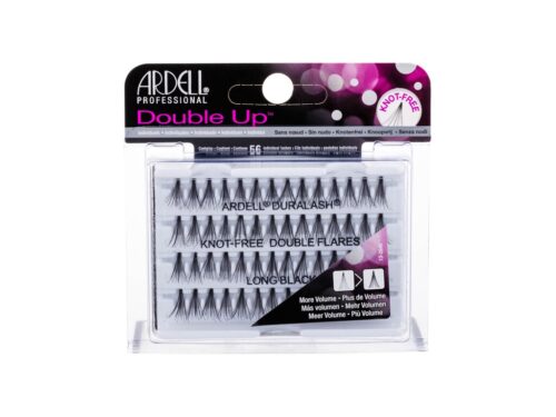 Ardell Double Up Duralash Knot-Free Double Flares  Long Black  56 pc